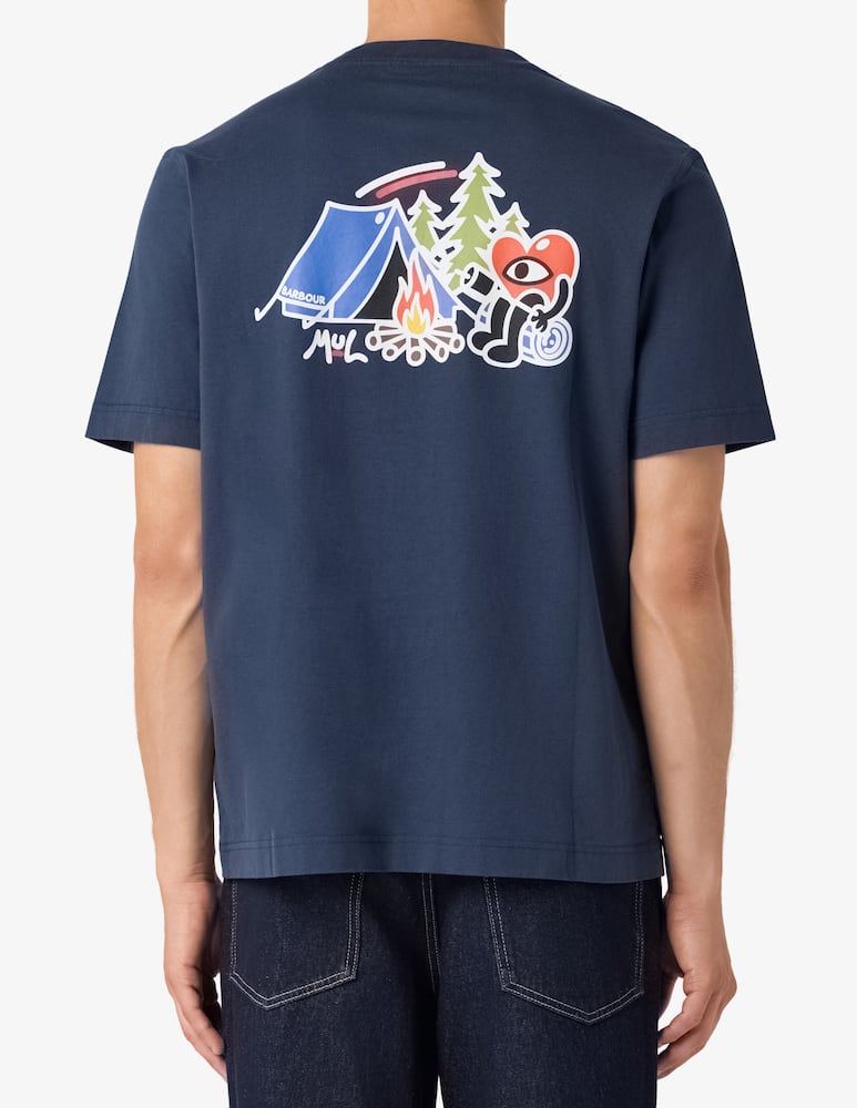 rinascente Barbour Camping trip print t-shirt