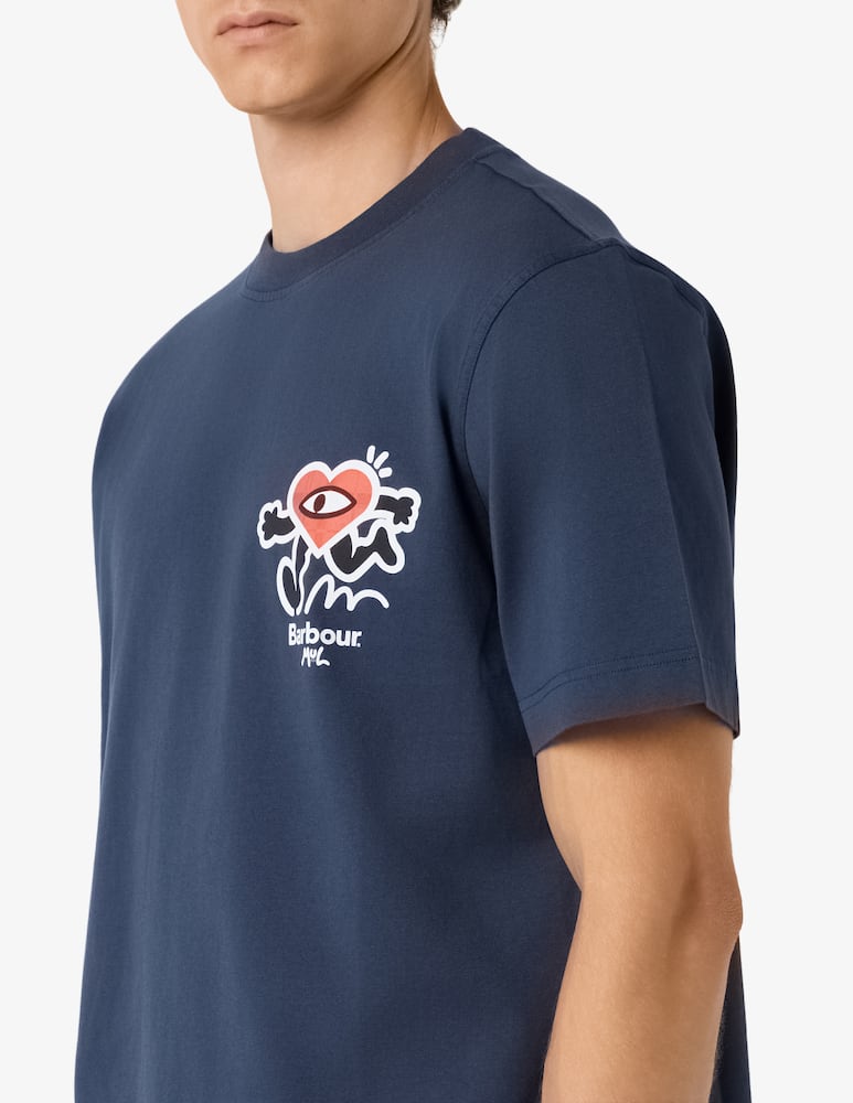 rinascente Barbour Camping trip print t-shirt