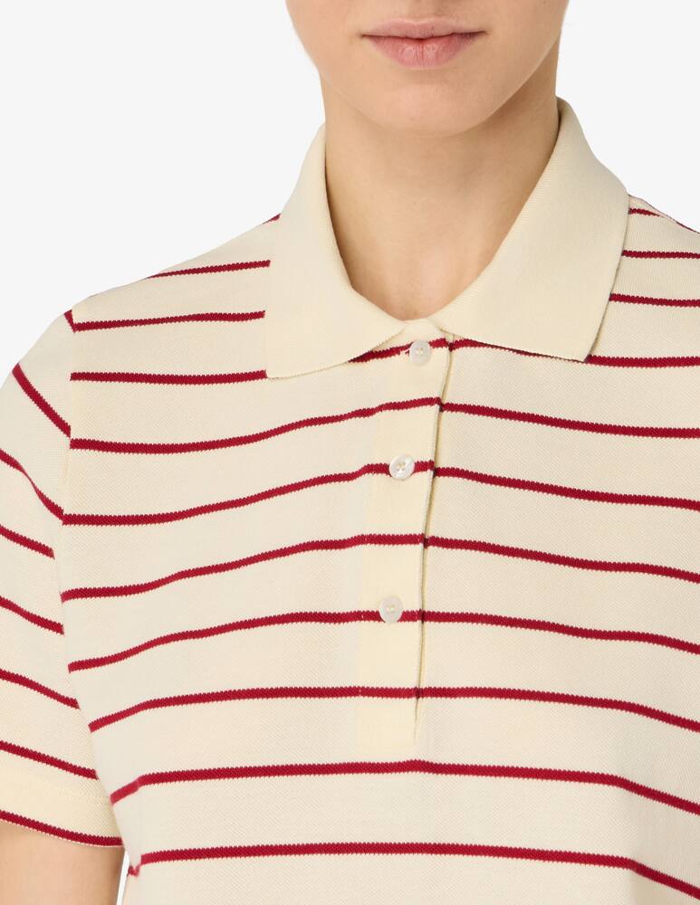 rinascente SEVENTY Polo crop a righe