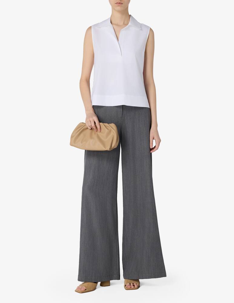 rinascente SEVENTY Bowling collar sleeveless shirt