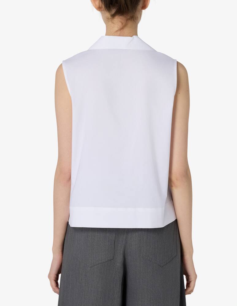 rinascente SEVENTY Bowling collar sleeveless shirt