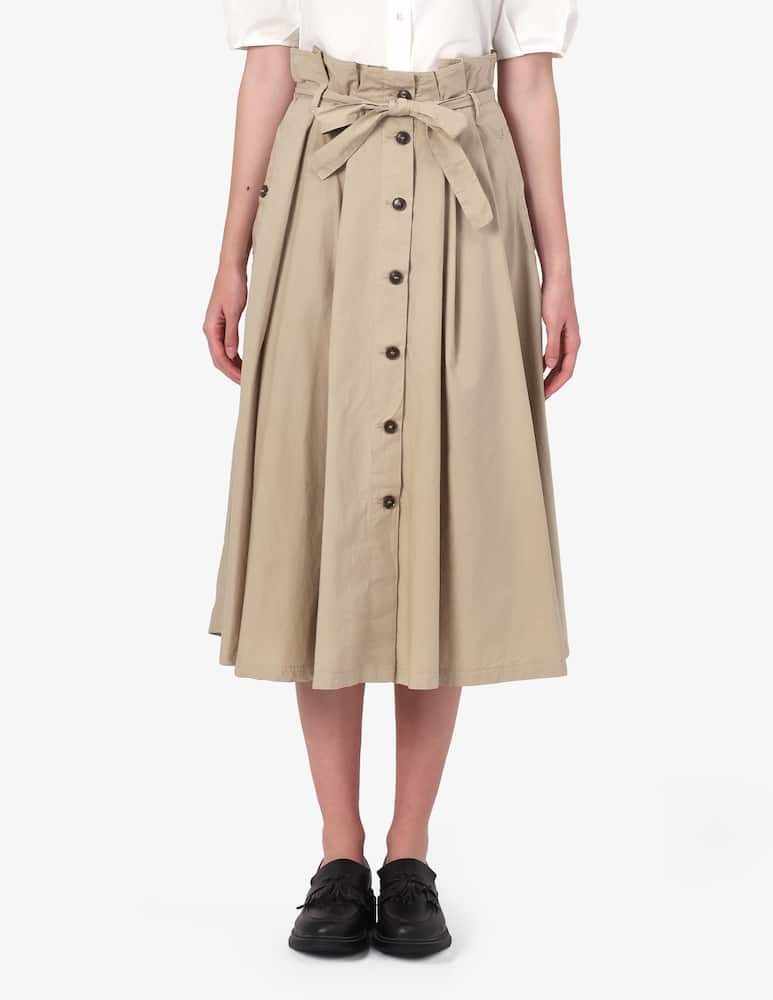 rinascente SEVENTY Belted button midi skirt