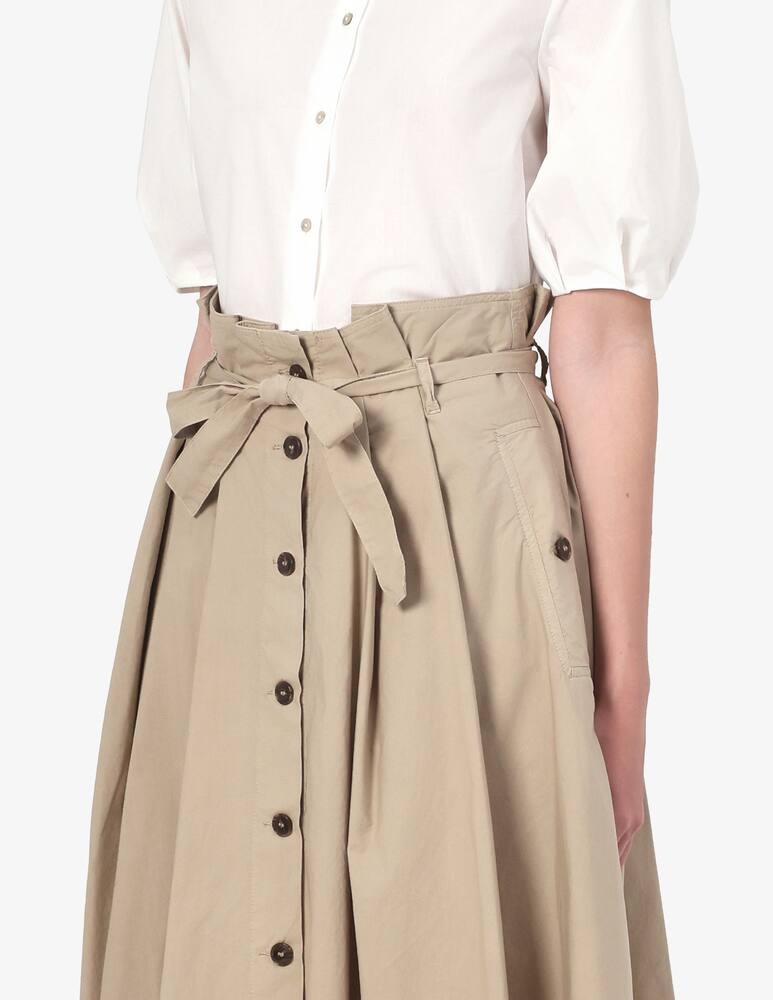 rinascente SEVENTY Belted button midi skirt