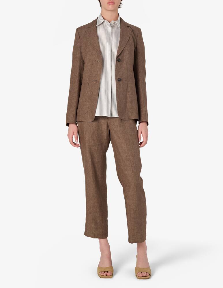 rinascente SEVENTY Linen two-button blazer