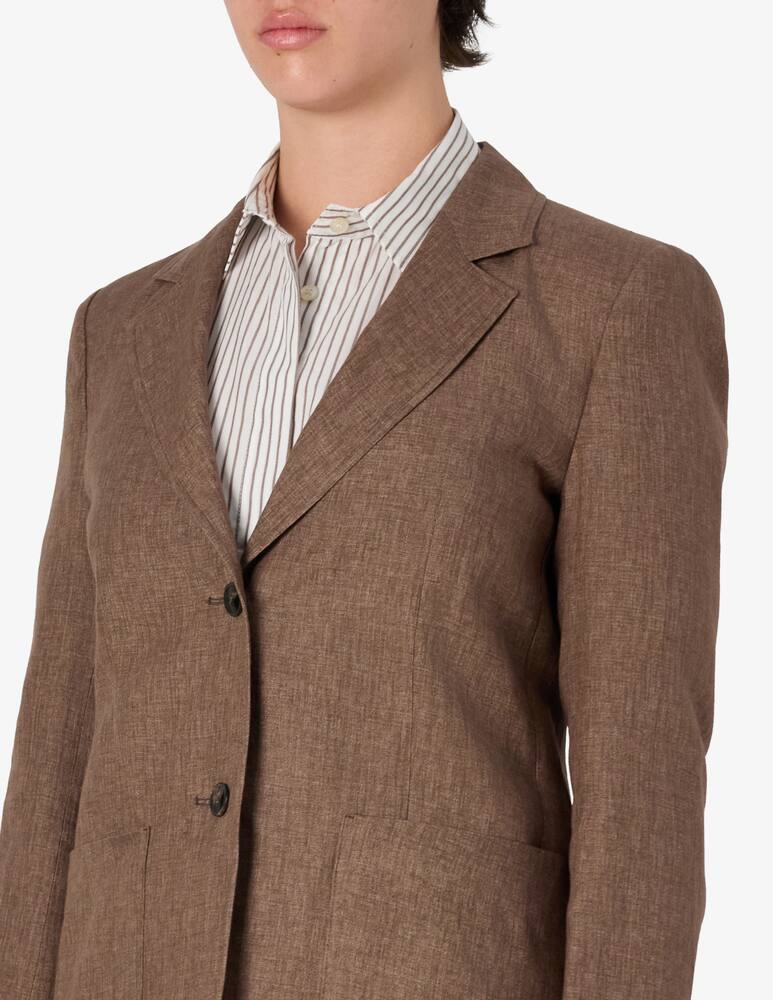 rinascente SEVENTY Linen two-button blazer