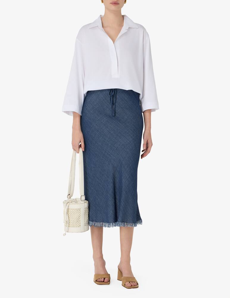 rinascente SEVENTY Fluid denim skirt