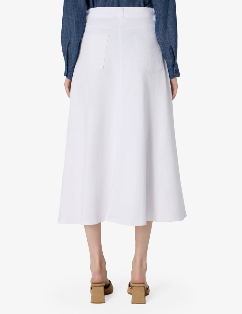rinascente SEVENTY Cotton stretch midi skirt