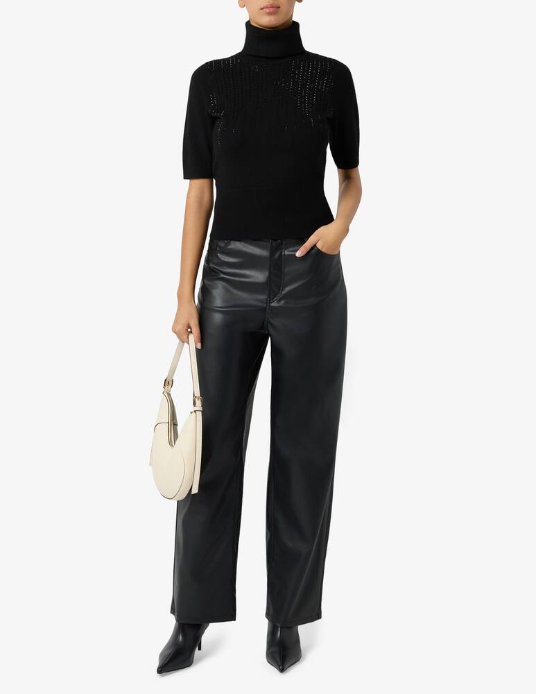 rinascente SEVENTY Turtleneck strass jumper