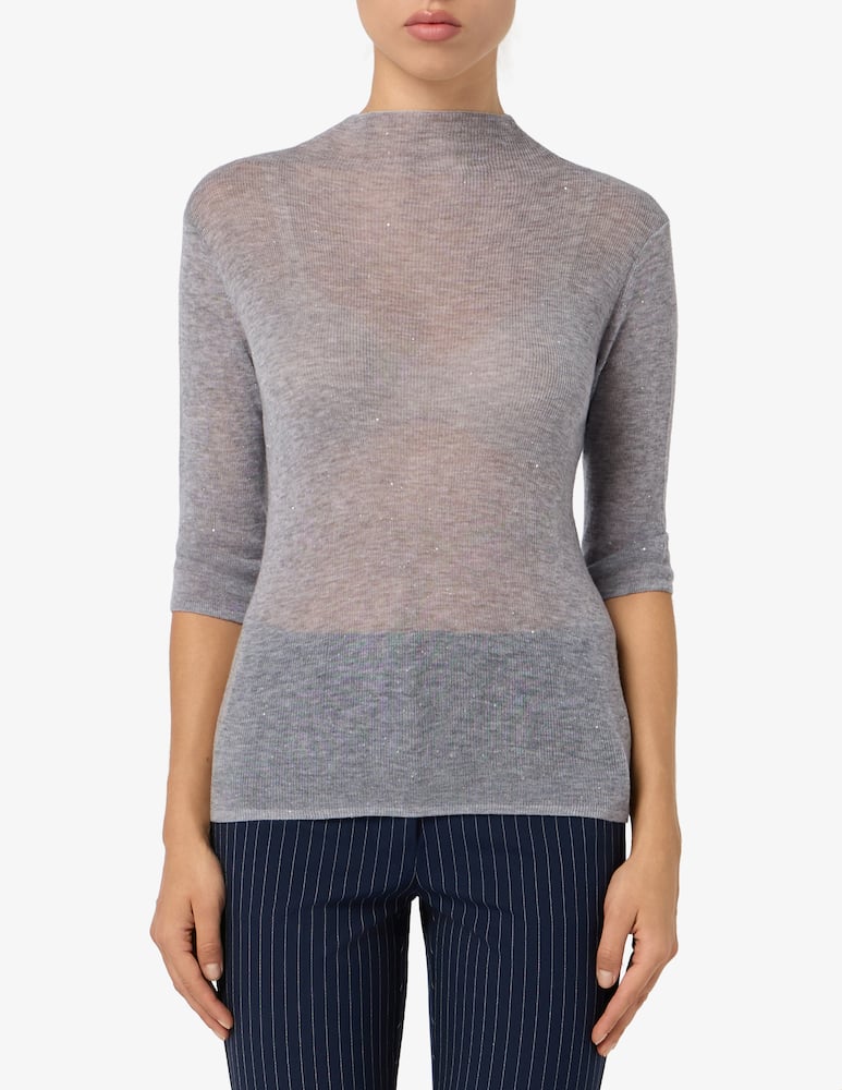 SEVENTY Maglia lupetto micropaillettes - immagine 1 SEVENTY Maglia lupetto micropaillettes - immagine 1