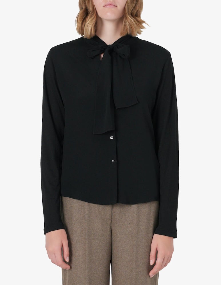 SEVENTY Silk blend tie-neck blouse - picture 1 SEVENTY Silk blend tie-neck blouse - picture 1