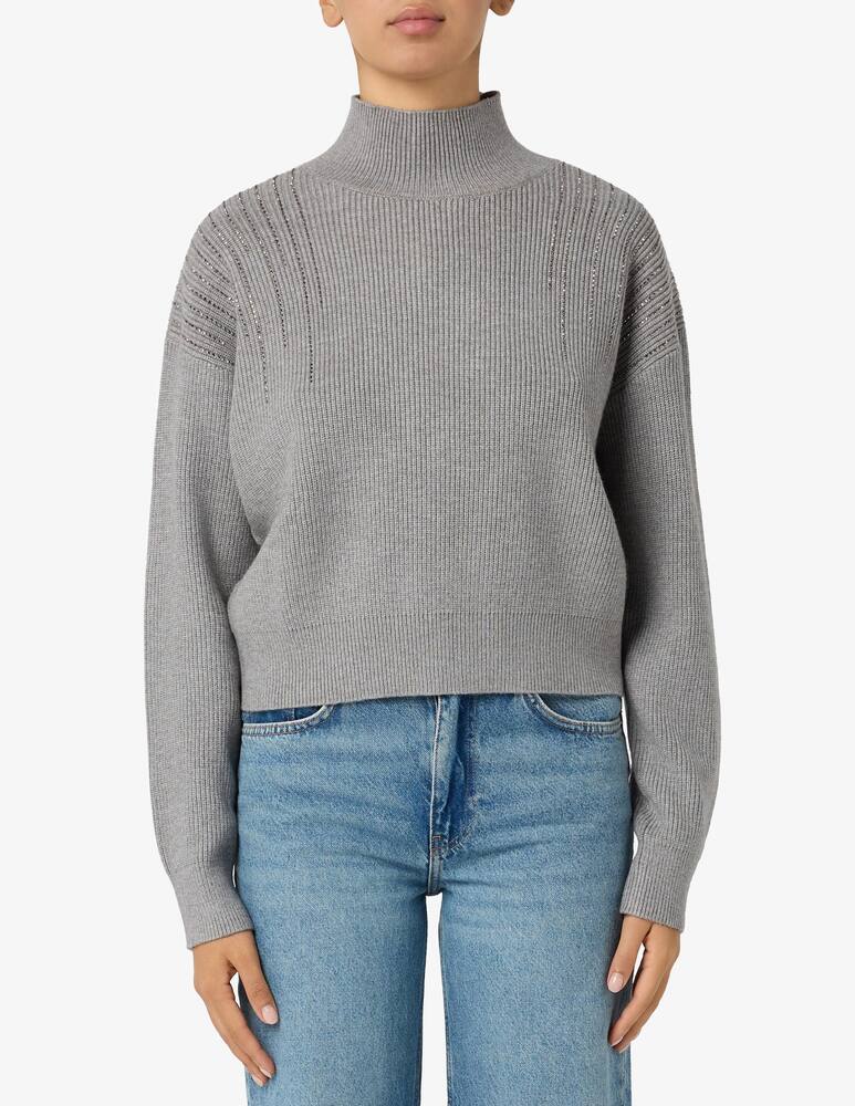 rinascente SEVENTY Turtleneck jumper with strass