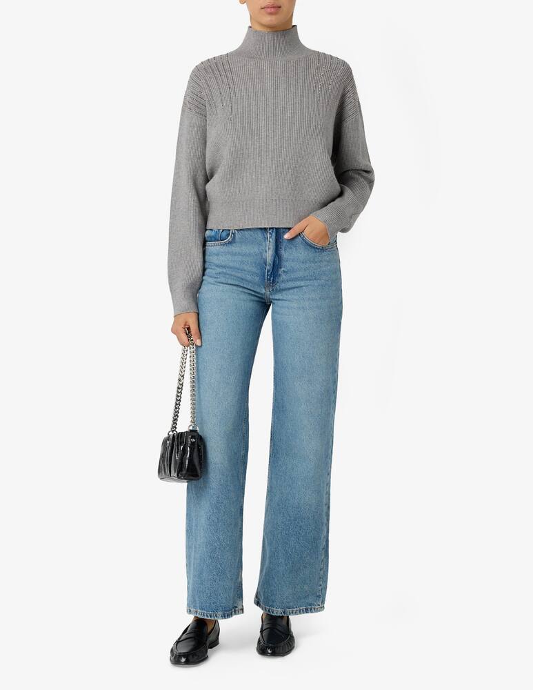 rinascente SEVENTY Turtleneck jumper with strass