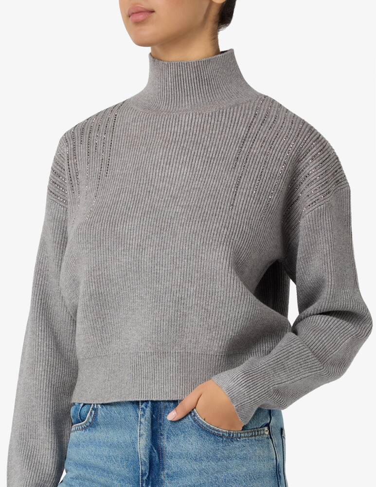 rinascente SEVENTY Turtleneck jumper with strass