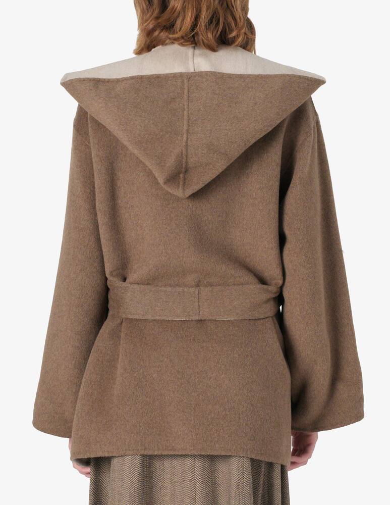 rinascente SEVENTY Double melange hooded cape