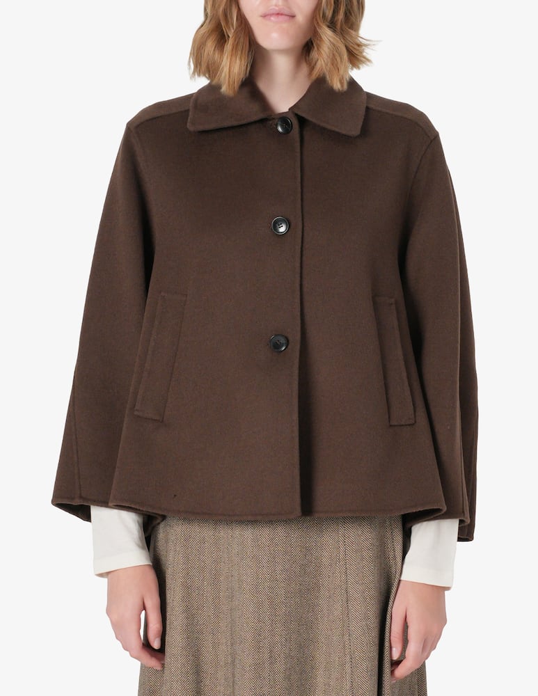 rinascente SEVENTY Cape-style cashmere coat