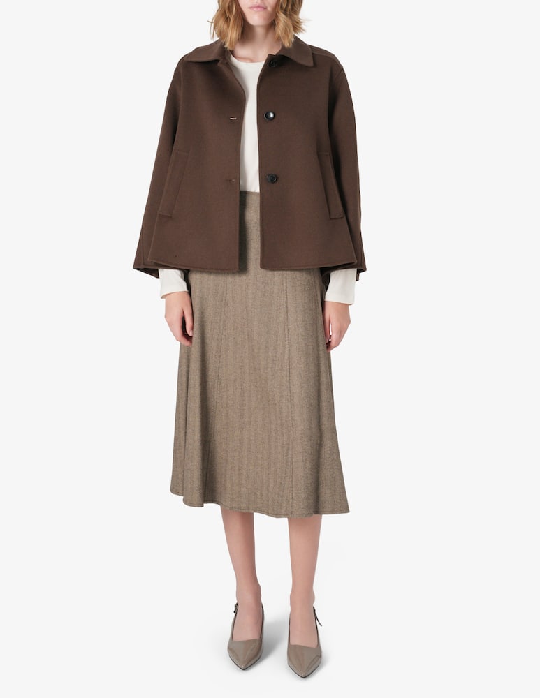 rinascente SEVENTY Cape-style cashmere coat