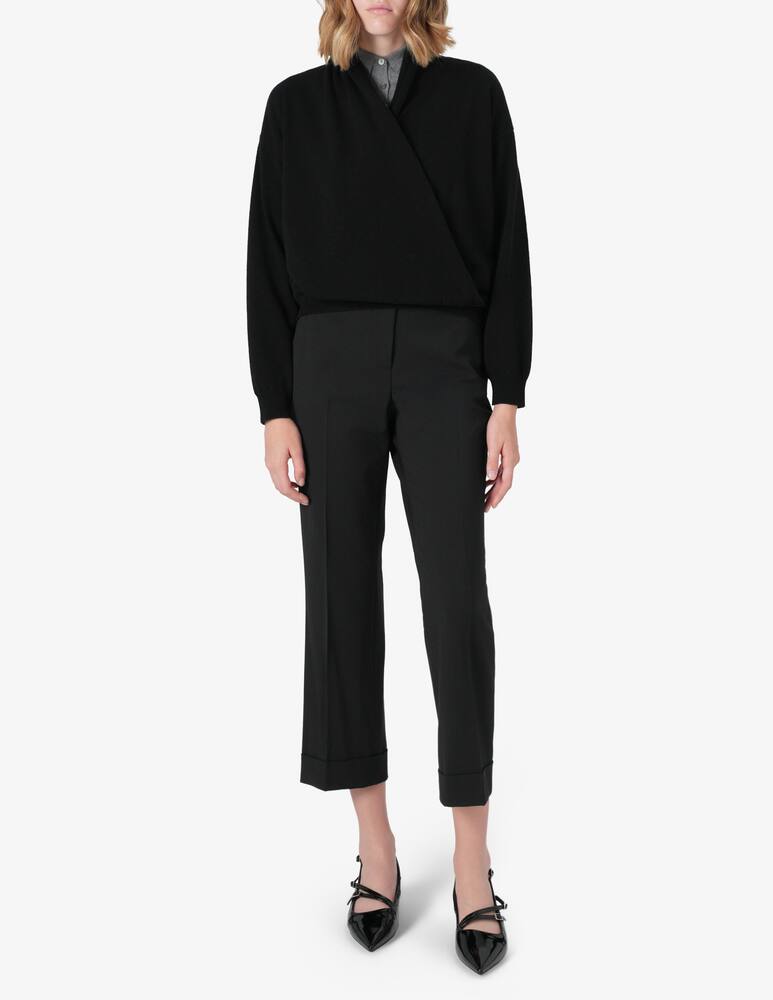 rinascente SEVENTY Lambswool crossover jumper