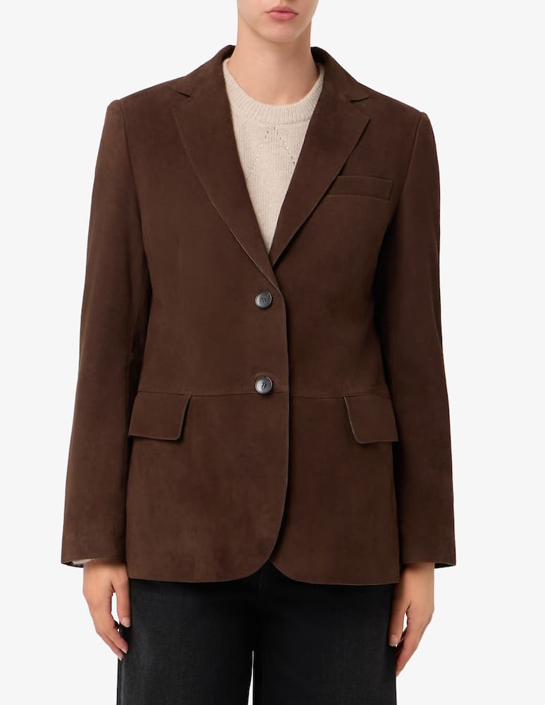 rinascente SEVENTY Suede blazer
