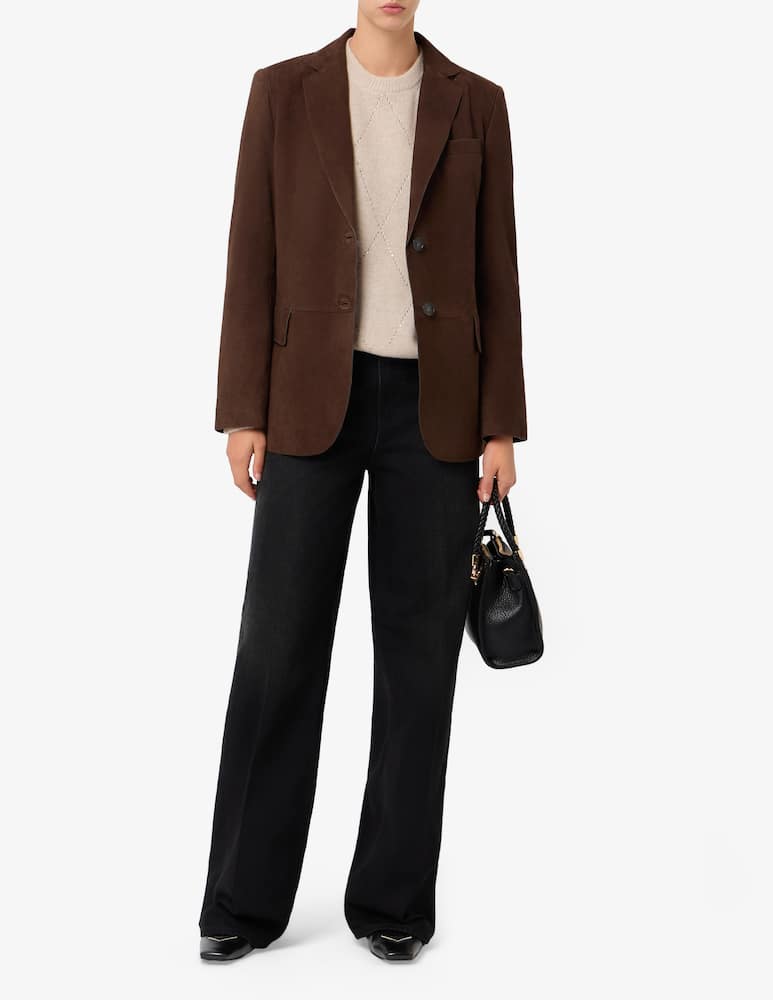 rinascente SEVENTY Suede blazer