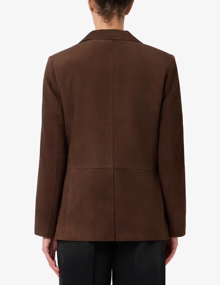 rinascente SEVENTY Suede blazer