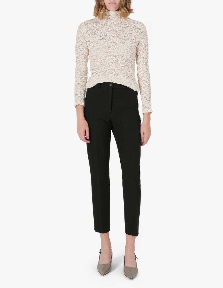 rinascente SEVENTY Lace stretch turtleneck top