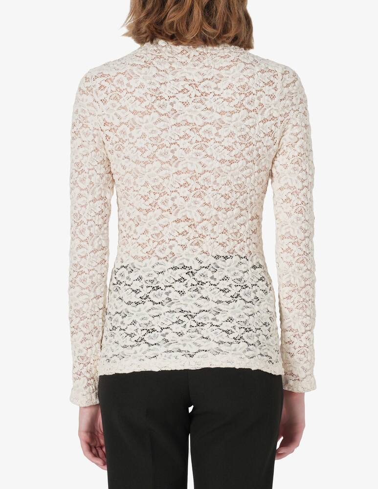 rinascente SEVENTY Lace stretch turtleneck top