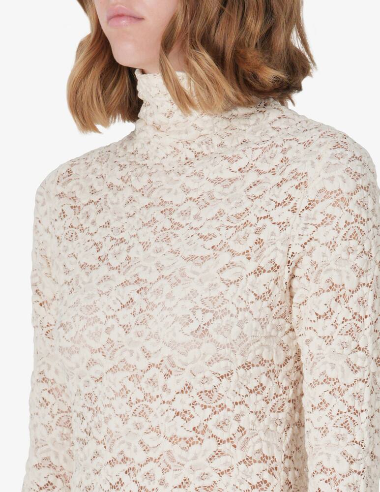 rinascente SEVENTY Lace stretch turtleneck top