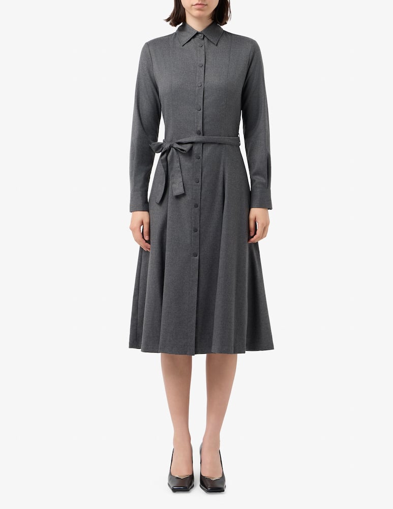 rinascente SEVENTY Flannel belted dress