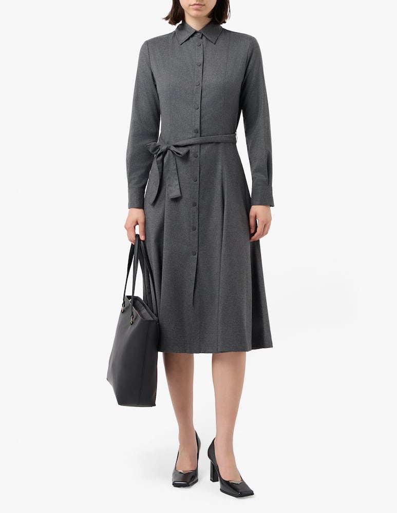 rinascente SEVENTY Flannel belted dress