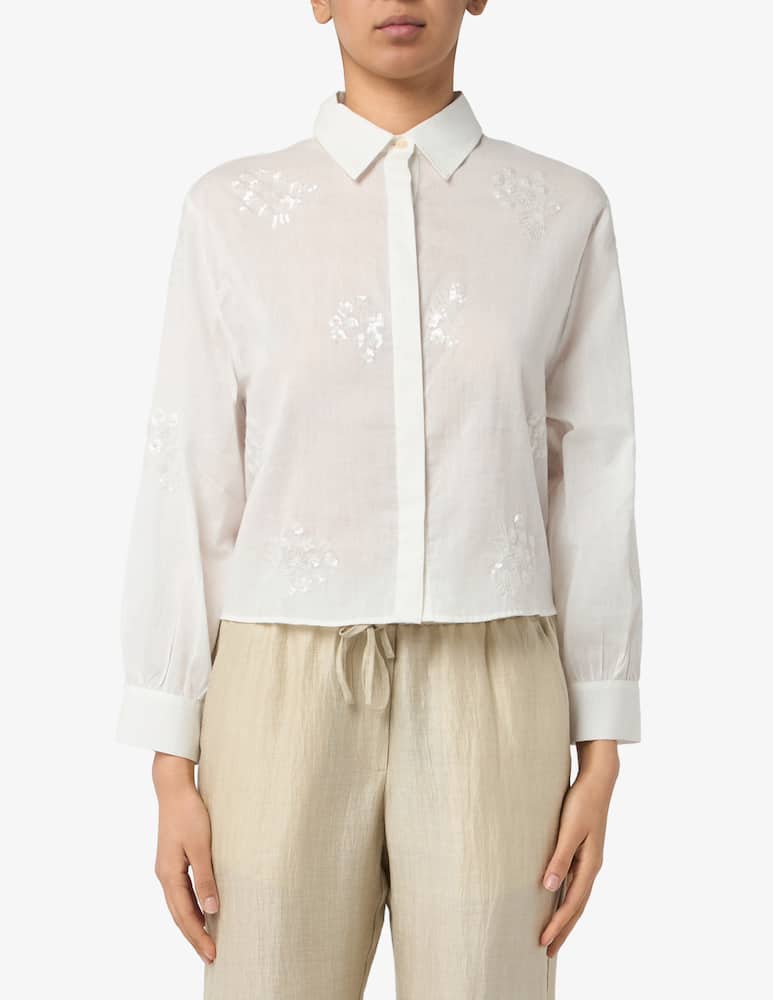 rinascente 19.70 Seventy Shirt with embroidered flowers