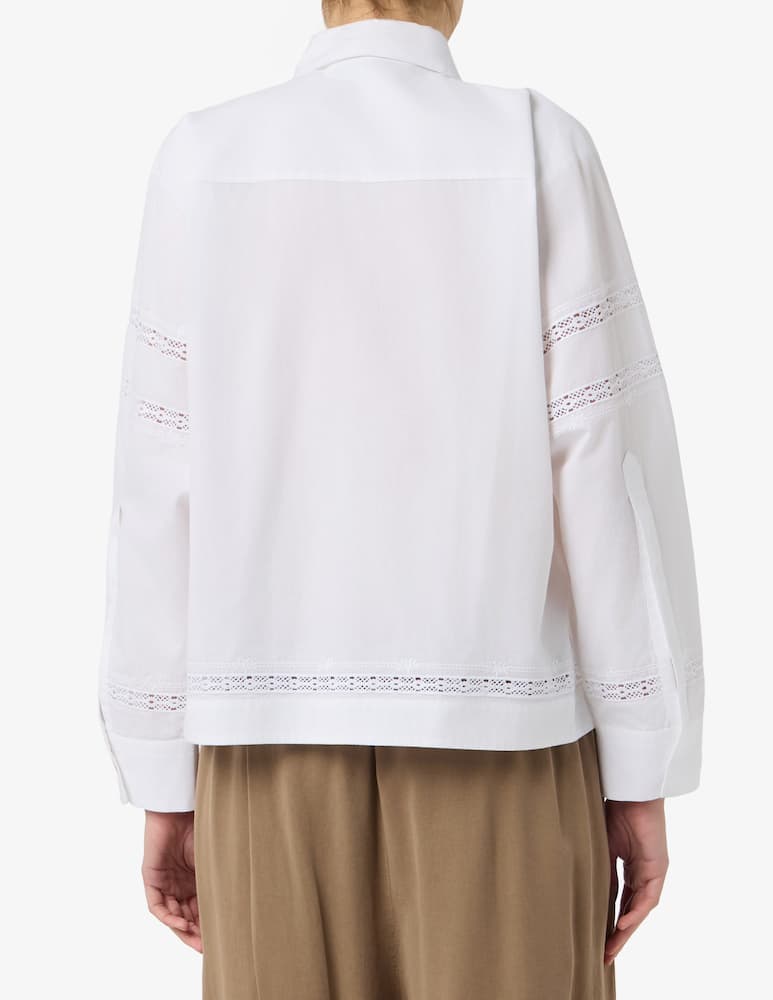 rinascente 19.70 Seventy Poplin shirt with macramé inserts