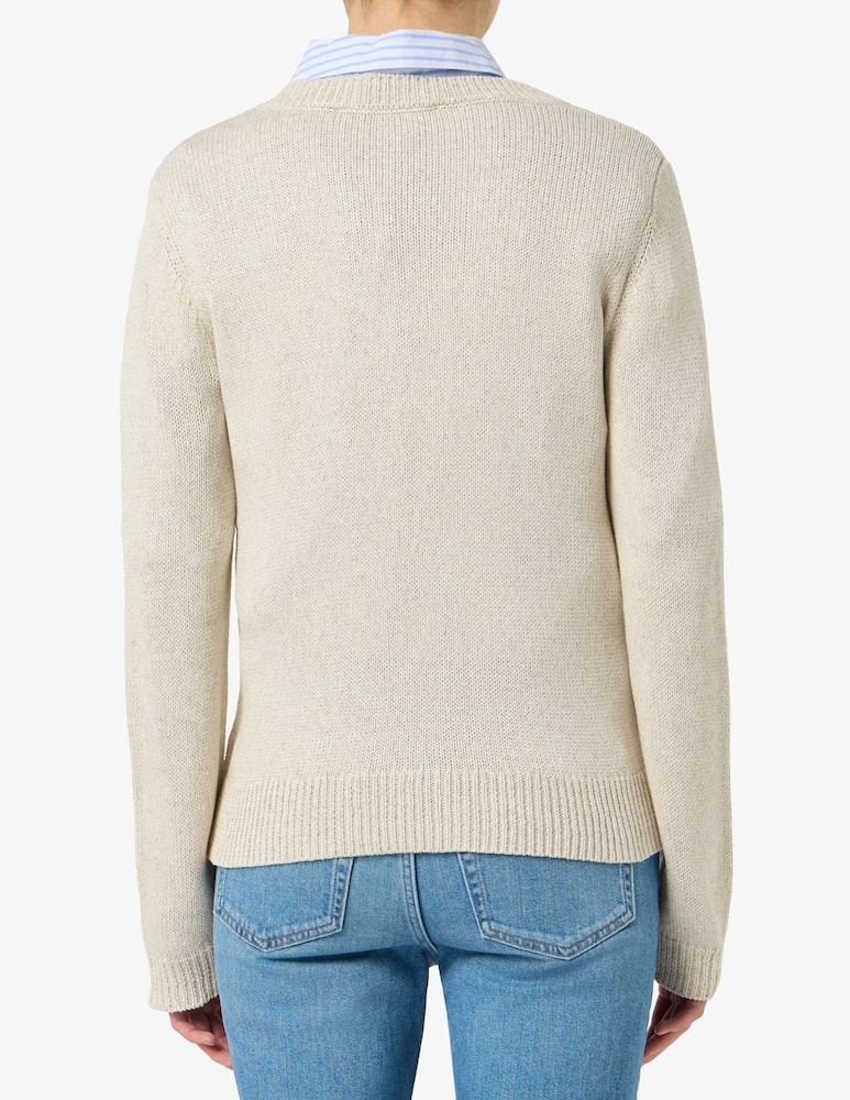 rinascente 19.70 Seventy Linen blend v neck jumper