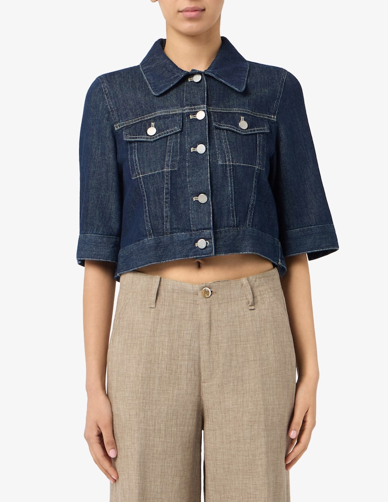 rinascente 19.70 Seventy Giacca jeans crop