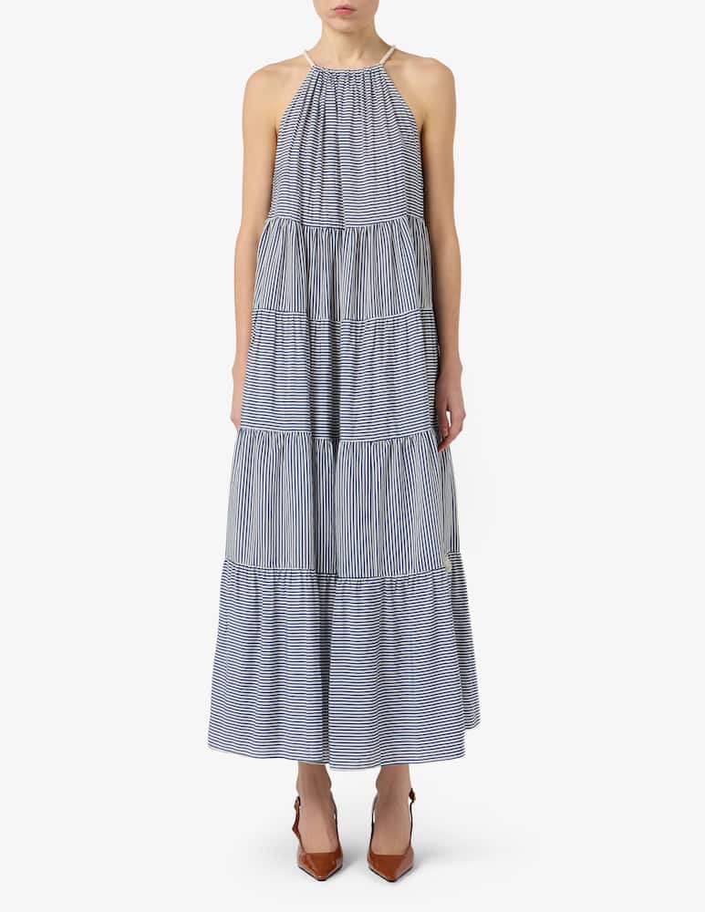 rinascente 19.70 Seventy Striped halterneck maxi dress