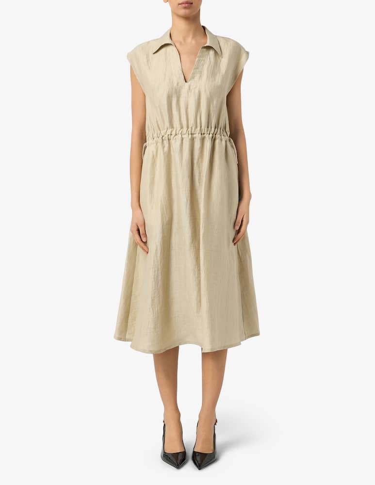 rinascente 19.70 Seventy Linen blend midi dress