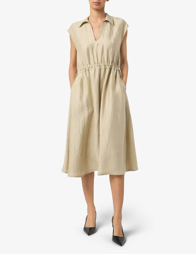 rinascente 19.70 Seventy Linen blend midi dress