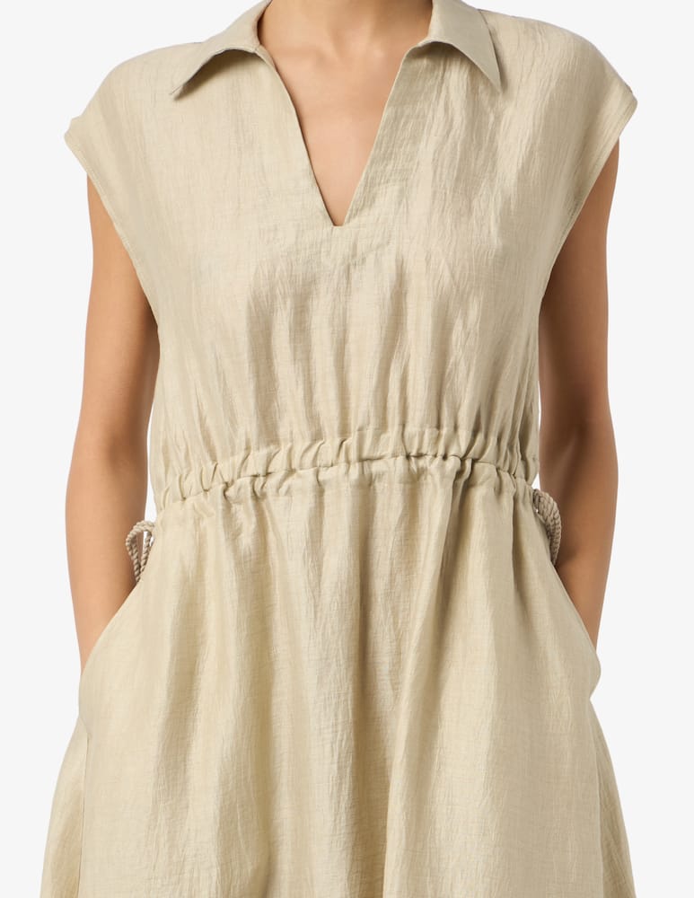 rinascente 19.70 Seventy Linen blend midi dress