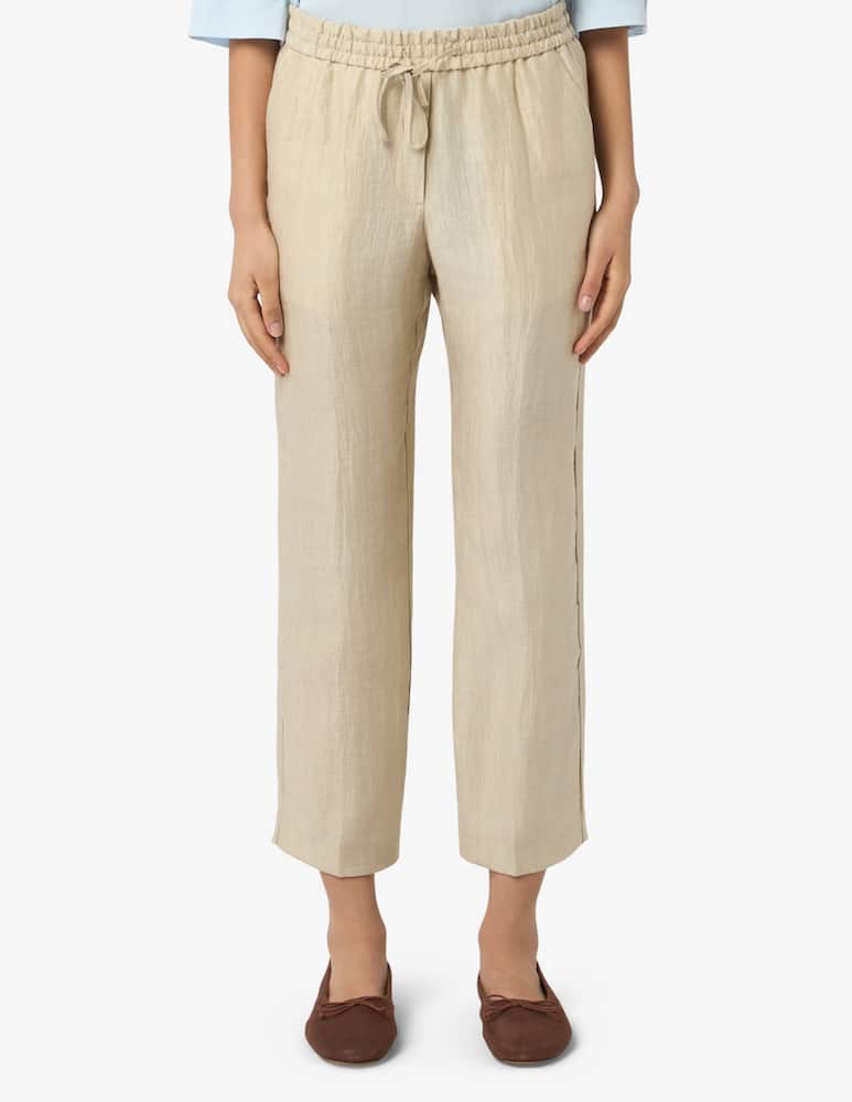 rinascente 19.70 Seventy Linen blend straight-leg trousers