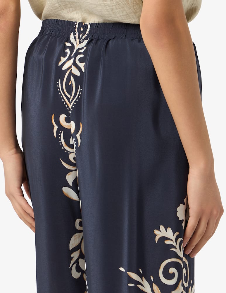 rinascente 19.70 Seventy Ornate print viscose trousers