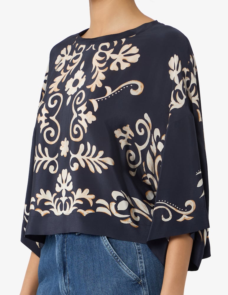 rinascente 19.70 Seventy Ornamental viscose blouse