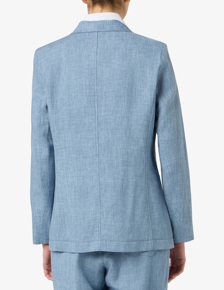 rinascente 19.70 Seventy Linen blend double breasted jacket