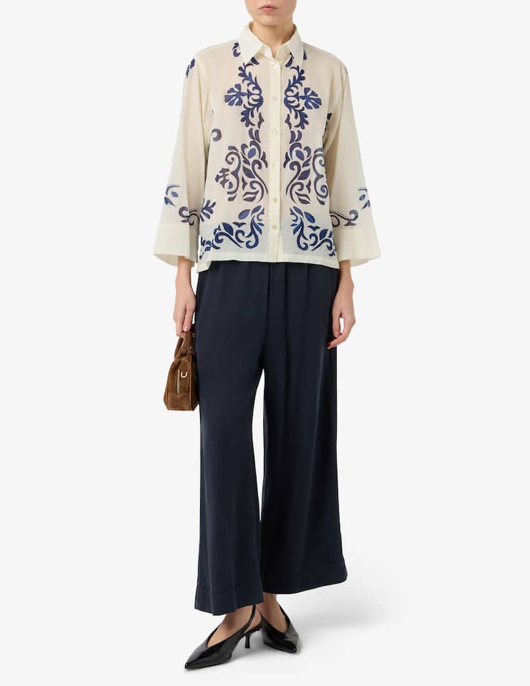 rinascente 19.70 Seventy Tencel wide leg trousers