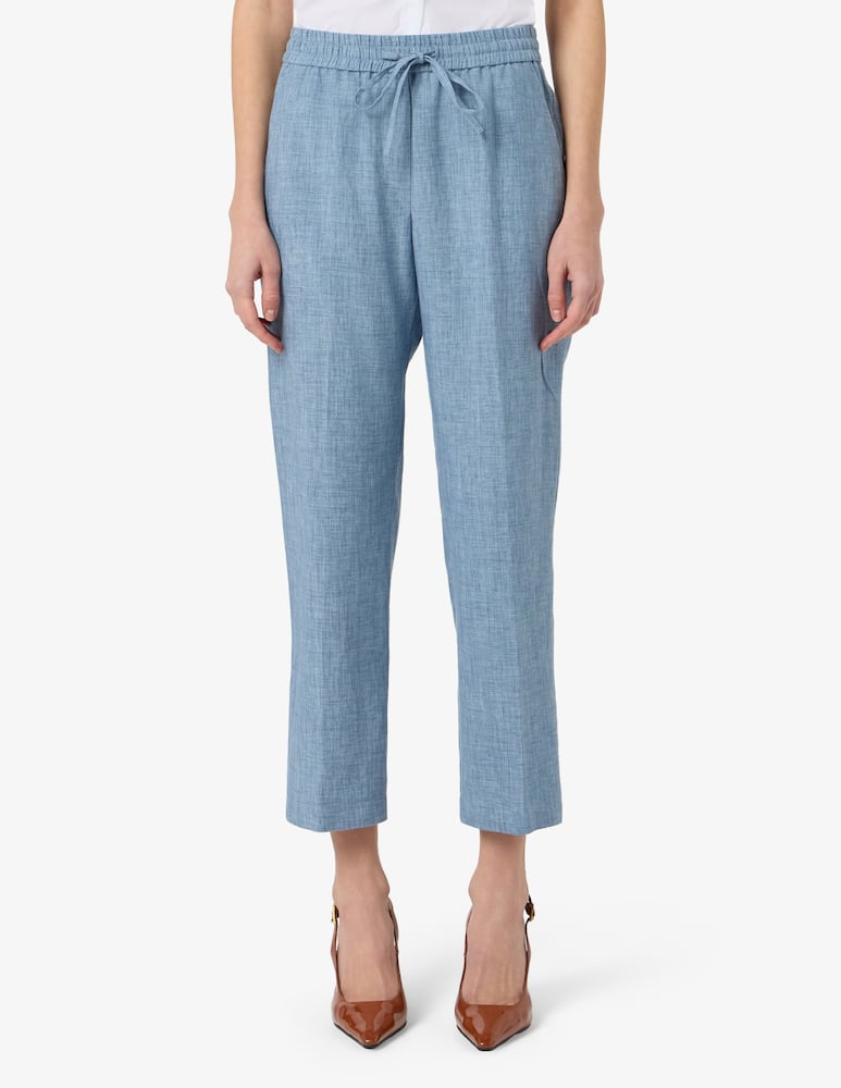 rinascente 19.70 Seventy Linen blend slim-fit trousers