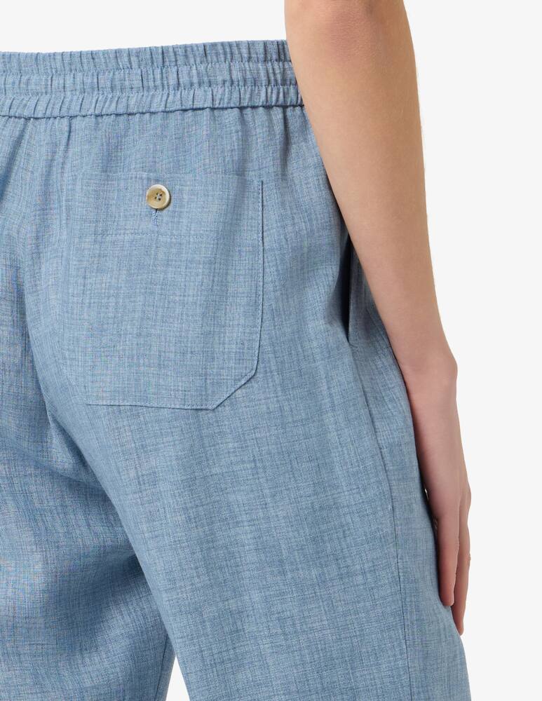 rinascente 19.70 Seventy Linen blend slim-fit trousers