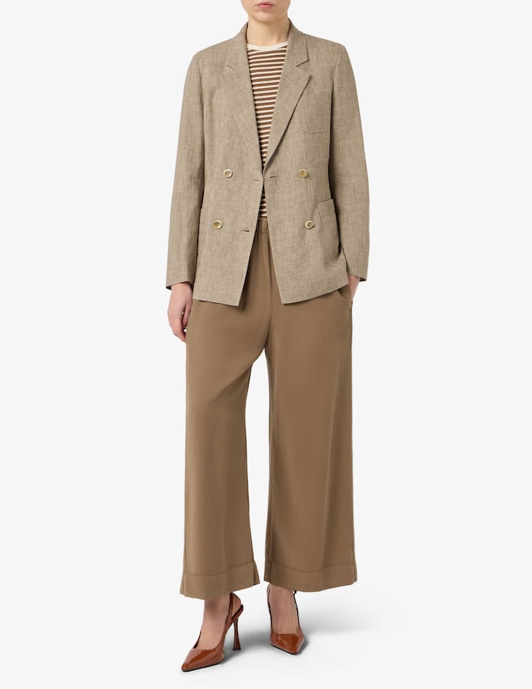 rinascente 19.70 Seventy Linen blend double breasted jacket