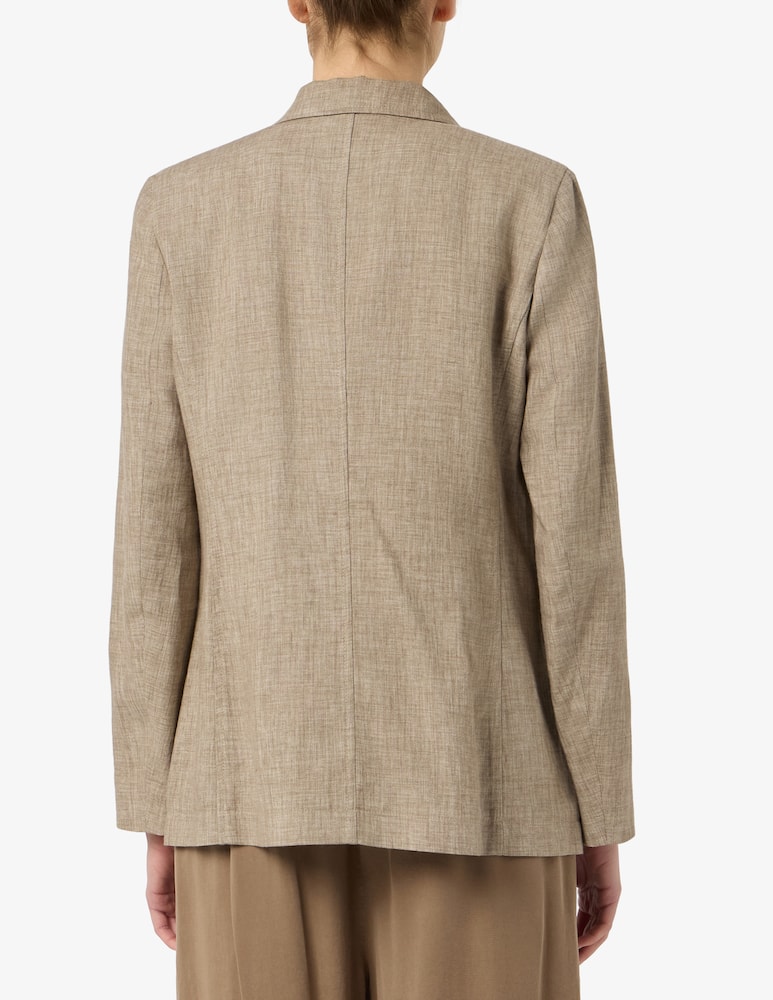 rinascente 19.70 Seventy Linen blend double breasted jacket