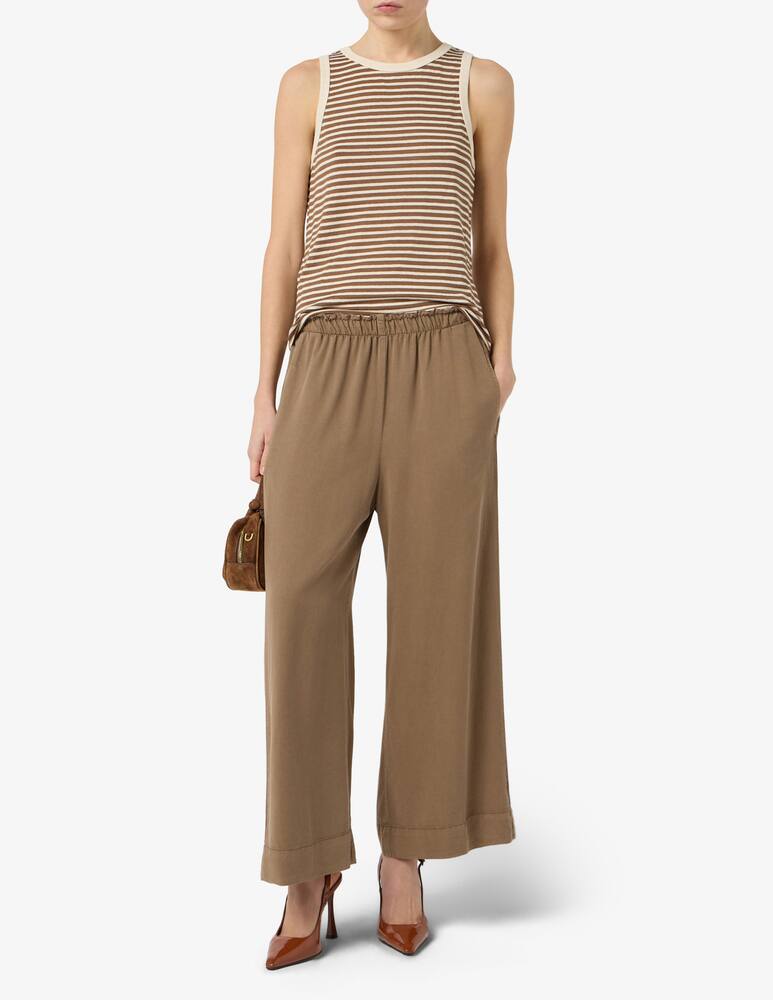 rinascente 19.70 Seventy Striped linen blend tank top