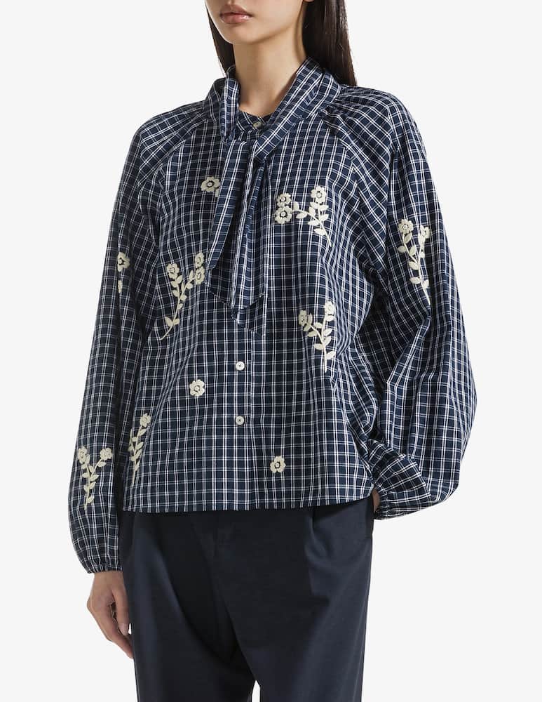 19.70 Seventy Embroidered check shirt - picture 1 19.70 Seventy Embroidered check shirt - picture 1