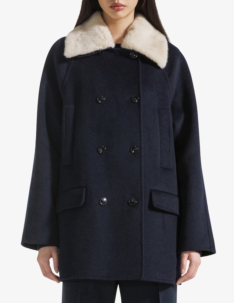 rinascente 19.70 Seventy Cappotto con collo in finta pelliccia