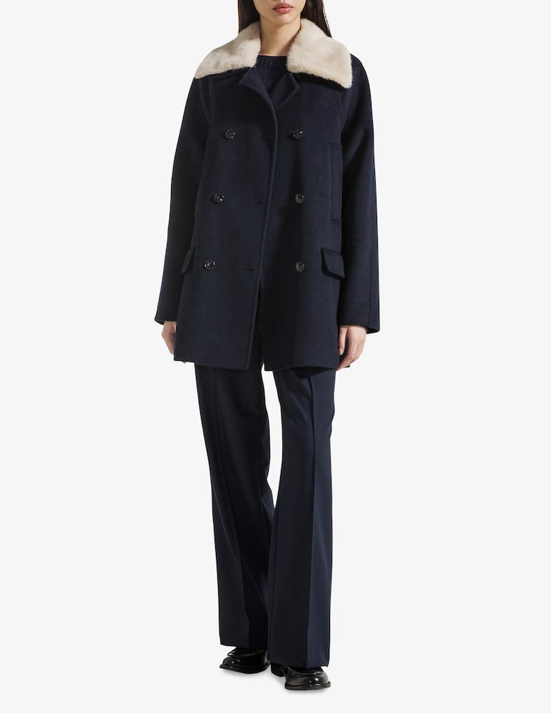 rinascente 19.70 Seventy Cappotto con collo in finta pelliccia